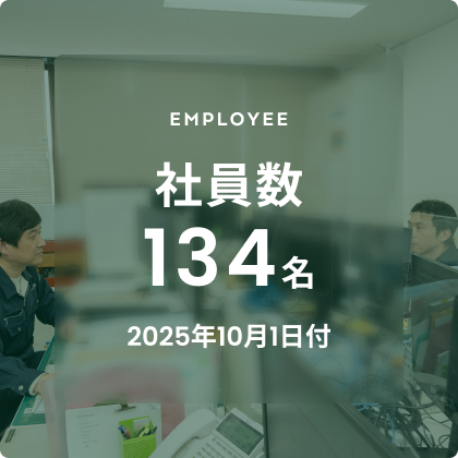 社員数134名